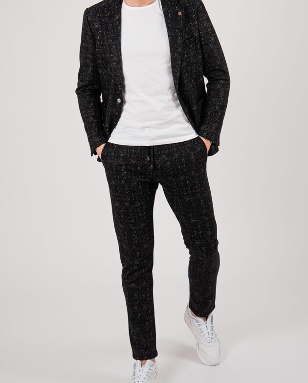 Черный костюм-двойка sport fit. Арт.:4-2145-5