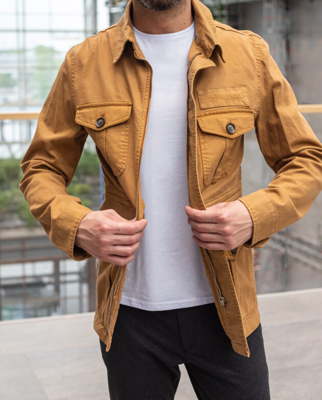 Куртка casual горчичного цвета. Арт.: 3537