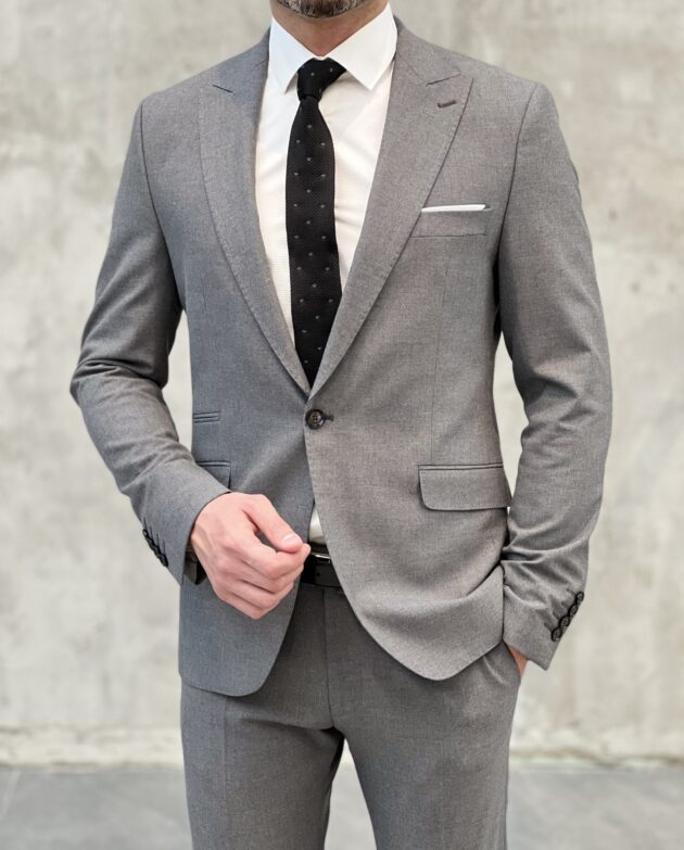 Мужской костюм-двойка slim-fit. Арт.: 3645